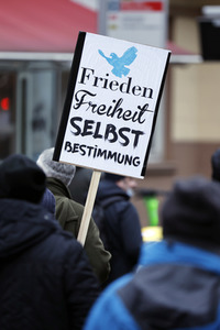 Coronademo in Düsseldorf