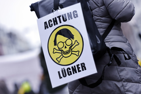 Coronademo in Düsseldorf