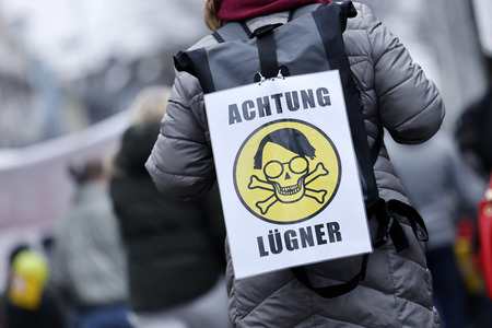 Coronademo in Düsseldorf