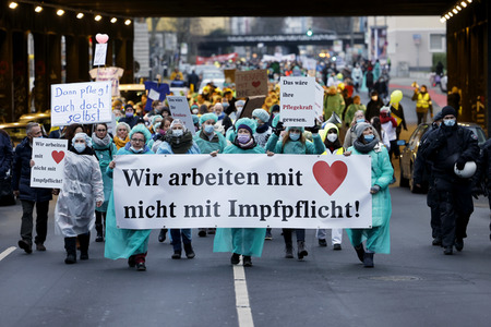 Coronademo in Düsseldorf