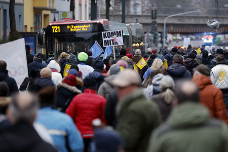 Coronademo in Düsseldorf
