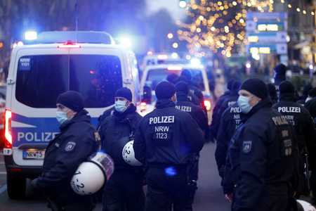 Coronademo in Düsseldorf