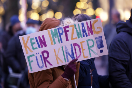 Coronademo in Düsseldorf