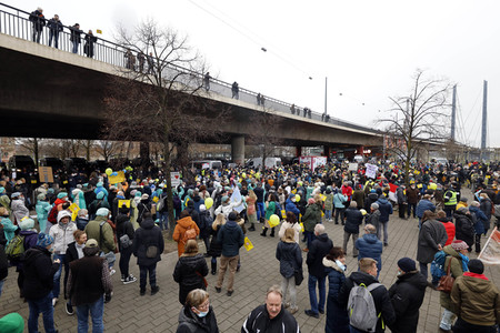Coronademo in Düsseldorf