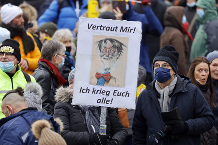 Coronademo in Düsseldorf