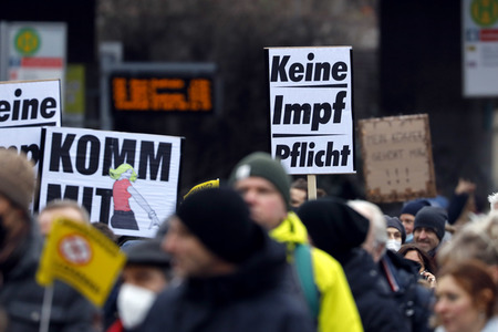 Coronademo in Düsseldorf