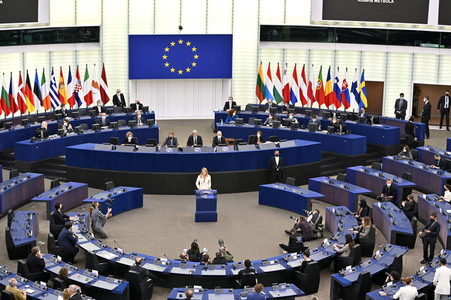 Wahl der neuen EU-Präsidentin im Europäischen Parlament in Straßburg