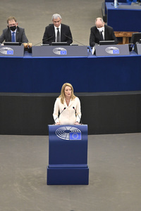 Wahl der neuen EU-Präsidentin im Europäischen Parlament in Straßburg