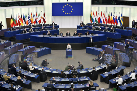 Wahl der neuen EU-Präsidentin im Europäischen Parlament in Straßburg