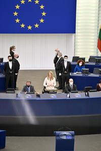 Wahl der neuen EU-Präsidentin im Europäischen Parlament in Straßburg