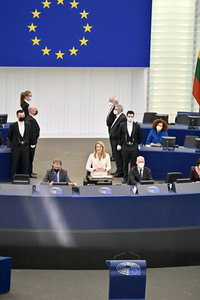 Wahl der neuen EU-Präsidentin im Europäischen Parlament in Straßburg