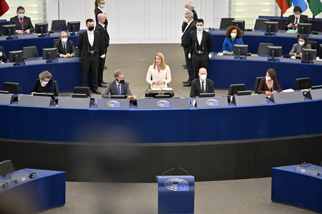 Wahl der neuen EU-Präsidentin im Europäischen Parlament in Straßburg