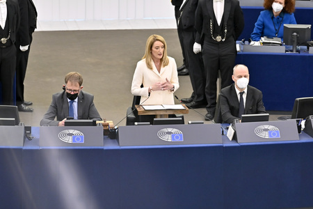 Wahl der neuen EU-Präsidentin im Europäischen Parlament in Straßburg