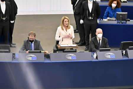 Wahl der neuen EU-Präsidentin im Europäischen Parlament in Straßburg