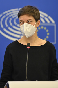 Pressekonferenz der Fraktion Die Grünen/EFA im EU-Parlament in Straßburg