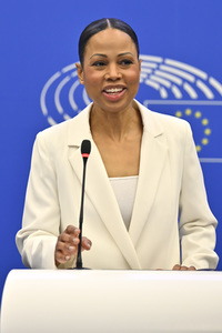 Pressekonferenz der Fraktion Die Grünen/EFA im EU-Parlament in Straßburg