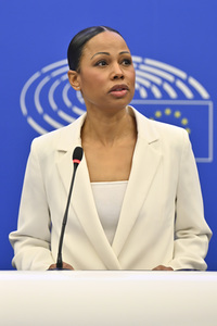 Pressekonferenz der Fraktion Die Grünen/EFA im EU-Parlament in Straßburg