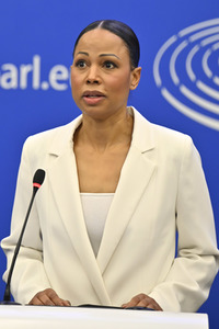 Pressekonferenz der Fraktion Die Grünen/EFA im EU-Parlament in Straßburg