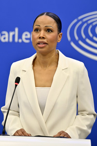 Pressekonferenz der Fraktion Die Grünen/EFA im EU-Parlament in Straßburg