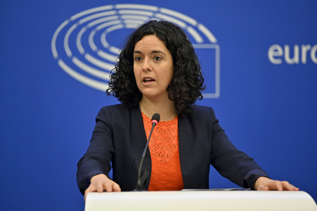 Pressekonferenz der Fraktion Die Linke im EU-Parlament in Straßburg