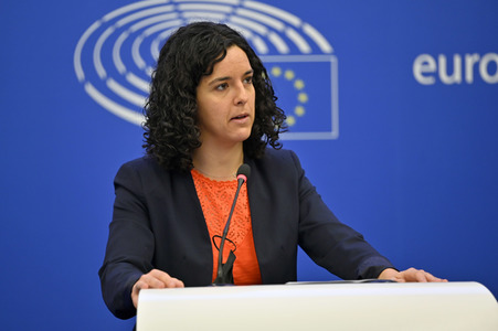 Pressekonferenz der Fraktion Die Linke im EU-Parlament in Straßburg