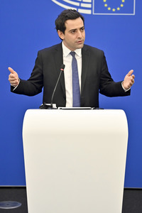 Pressekonferenz der Fraktion Renew Europe im EU-Parlament in Straßburg