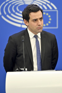 Pressekonferenz der Fraktion Renew Europe im EU-Parlament in Straßburg