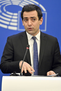 Pressekonferenz der Fraktion Renew Europe im EU-Parlament in Straßburg