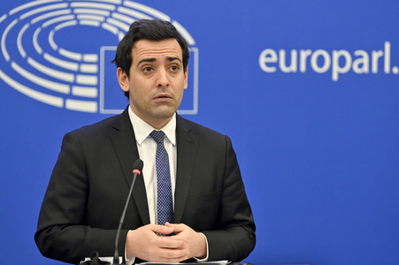 Pressekonferenz der Fraktion Renew Europe im EU-Parlament in Straßburg
