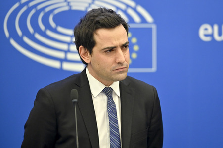 Pressekonferenz der Fraktion Renew Europe im EU-Parlament in Straßburg
