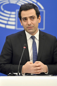 Pressekonferenz der Fraktion Renew Europe im EU-Parlament in Straßburg