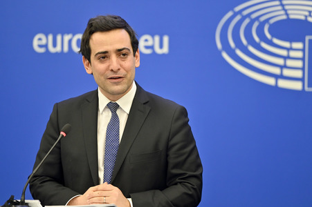 Pressekonferenz der Fraktion Renew Europe im EU-Parlament in Straßburg