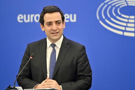Pressekonferenz der Fraktion Renew Europe im EU-Parlament in Straßburg