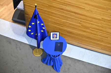 Gedenkfeier für David Sassoli im Europäischen Parlament in Straßburg