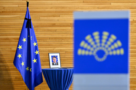 Gedenkfeier für David Sassoli im Europäischen Parlament in Straßburg