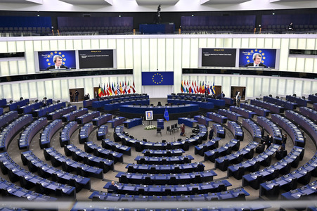 Gedenkfeier für David Sassoli im Europäischen Parlament in Straßburg