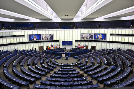 Gedenkfeier für David Sassoli im Europäischen Parlament in Straßburg