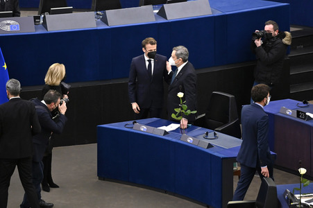 Gedenkfeier für David Sassoli im Europäischen Parlament in Straßburg