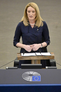 Gedenkfeier für David Sassoli im Europäischen Parlament in Straßburg