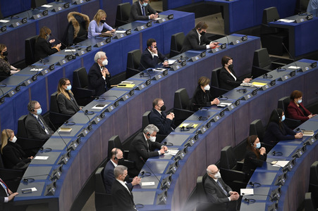 Gedenkfeier für David Sassoli im Europäischen Parlament in Straßburg