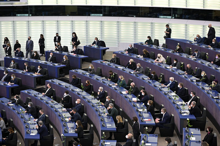 Gedenkfeier für David Sassoli im Europäischen Parlament in Straßburg