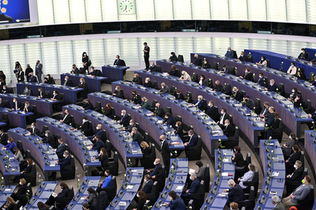 Gedenkfeier für David Sassoli im Europäischen Parlament in Straßburg