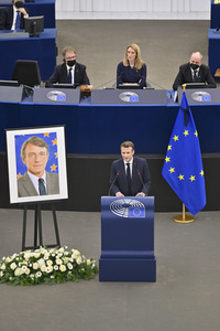 Gedenkfeier für David Sassoli im Europäischen Parlament in Straßburg