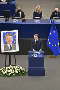 Gedenkfeier für David Sassoli im Europäischen Parlament in Straßburg