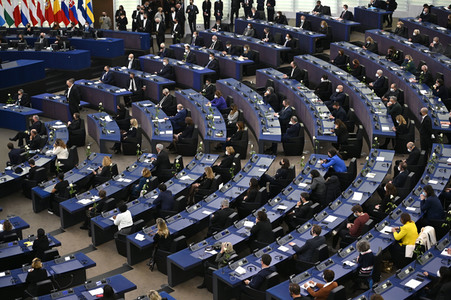 Gedenkfeier für David Sassoli im Europäischen Parlament in Straßburg