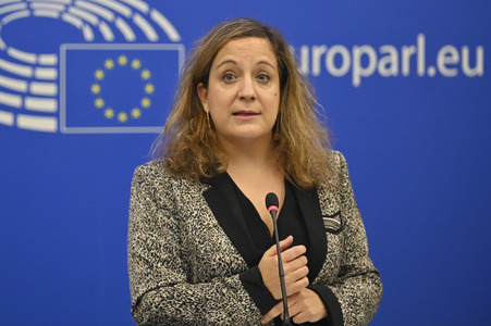 Pressekonferenz der Fraktion S&D im EU-Parlament in Straßburg