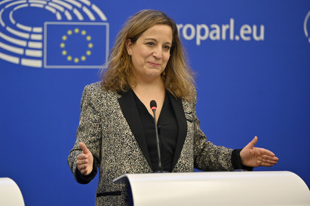 Pressekonferenz der Fraktion S&D im EU-Parlament in Straßburg