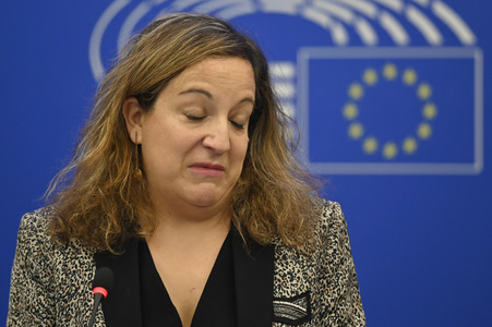 Pressekonferenz der Fraktion S&D im EU-Parlament in Straßburg