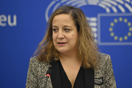 Pressekonferenz der Fraktion S&D im EU-Parlament in Straßburg