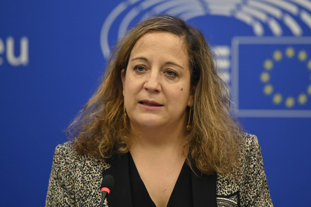 Pressekonferenz der Fraktion S&D im EU-Parlament in Straßburg